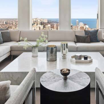 Great Room at One Chicago  | Luxury Condominiums by JDL
