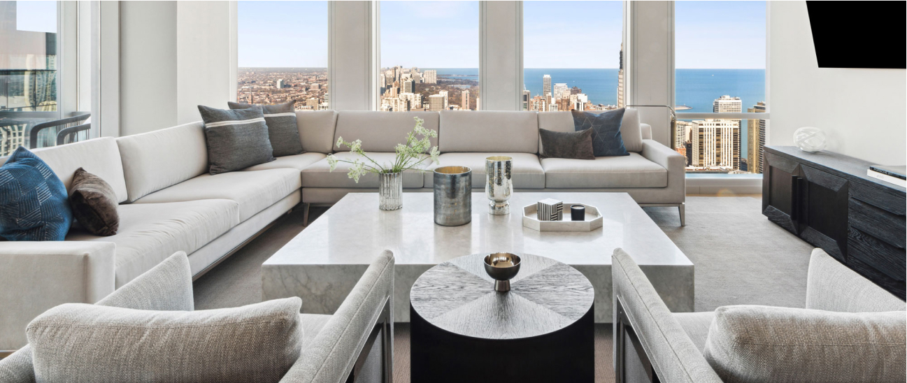 Great Room at One Chicago  | Luxury Condominiums by JDL